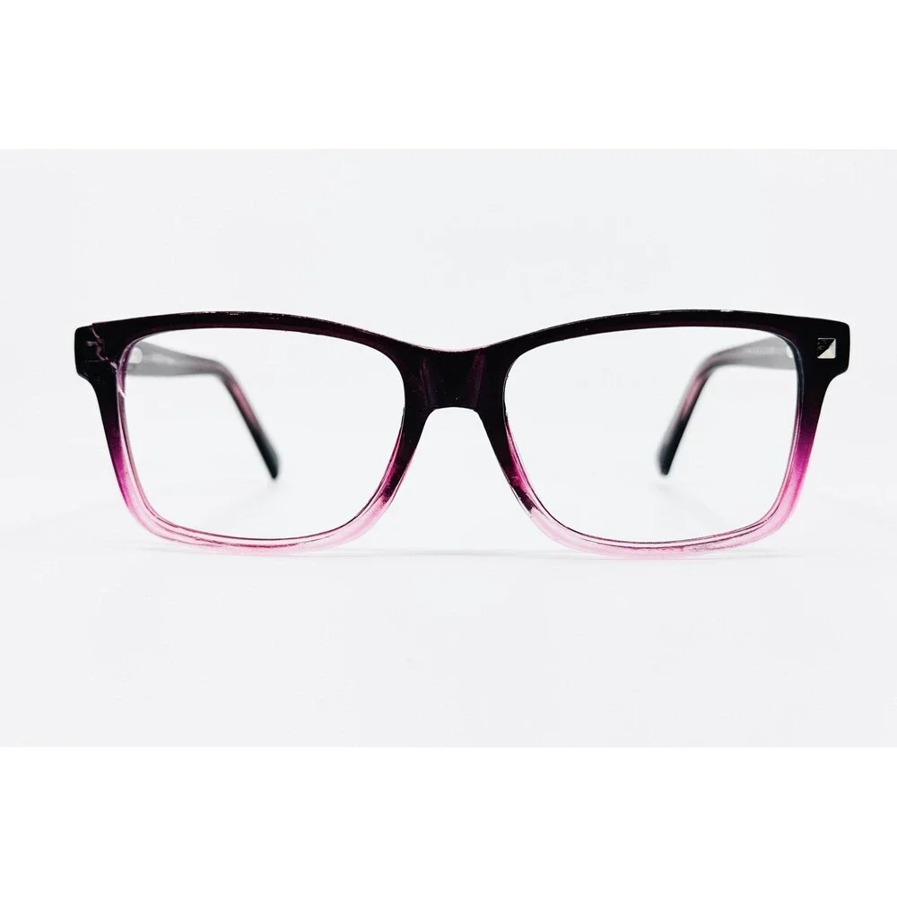 Modern Weekender Eyeglasses Womens Pink Fade Ombre Square Frames 52-16-140